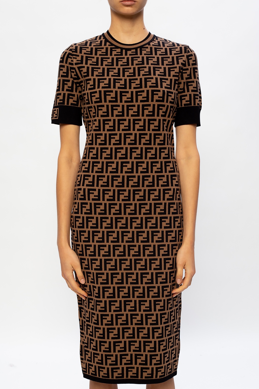 Fendi short sleeve outlet dress